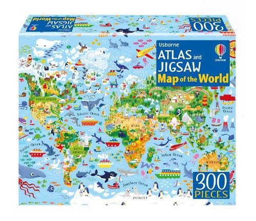 Atlas and Jigsaw Map of the World (Usborne Book and Jigsaw)